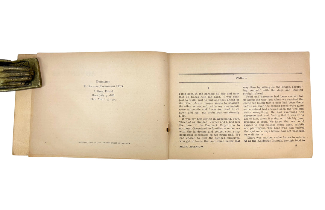 Arctic Adventure; My Life in the Frozen North, Peter Freuchen, Armed Services edition, 1943