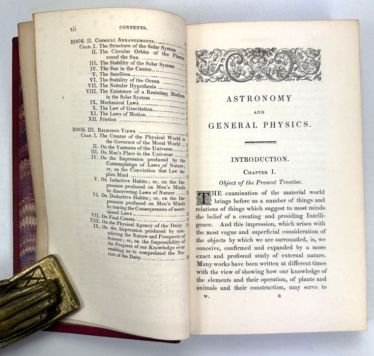 Astronomy and General Physics Considered with Reference to Natural Theology, Rev. William Whewell, William Pickering 1837