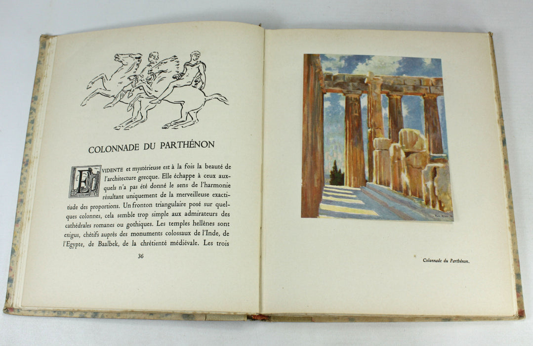 Athenes; Trente Planches en Couleur d'apres les Tableaux de Paul Bret, Camille Mauclair, Paris, 1935 (1946 Printing)