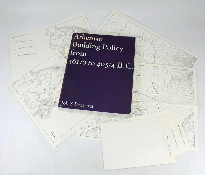 Athenian Building Policy from 561/0 to 405/4 B.C., Johannes Spiko Boersma, 1970. Doctoral Thesis.