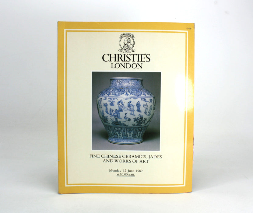 Christie's, London; Fine Chinese Ceramics, Jades and Works of Art, Monday 12 June 1989