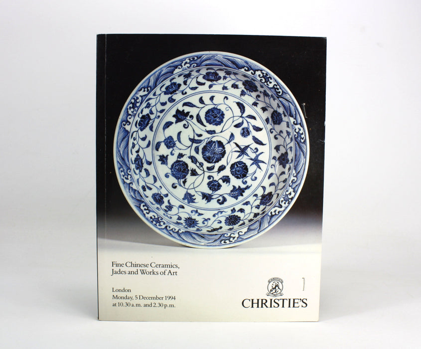 Christie's, London; Fine Chinese Ceramics, Jades and Works of Art, Monday 5 December 1994