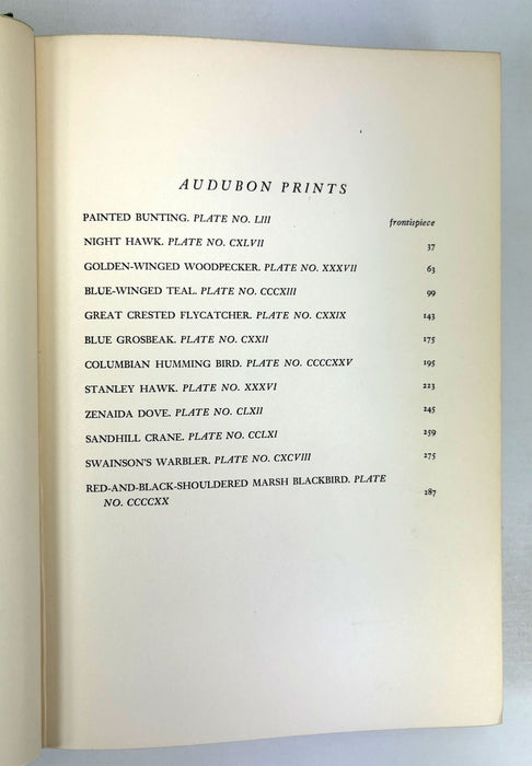 Audubon by Constance Rourke, With 12 colored plates from original Audubon prints, 1936 first edition
