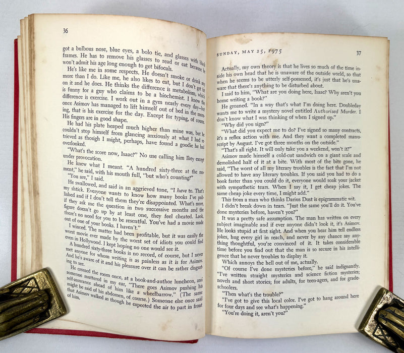 Authorised Murder, Isaac Asimov, Gollancz, 1976 first edition