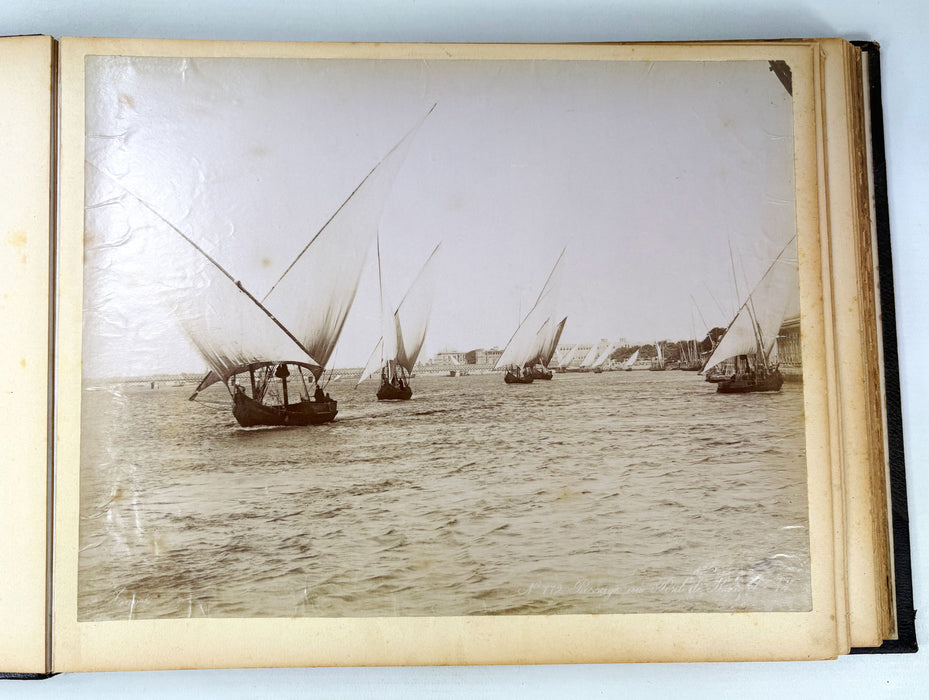 Photographic Album of Egypt and Burma, c. 1898 – With Albumen Prints of the Nile, Pyramids, Rangoon Colonial Architecture and Burmese Rural Life.