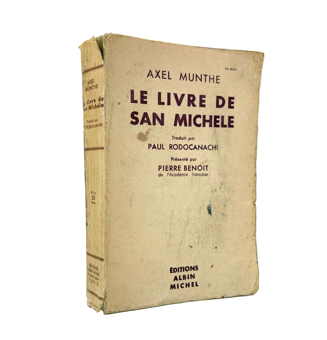 Axel Munthe; The Story of San Michele, Folio Society, 1993 & Le Livre de San Michele, Albin Michel, 1935