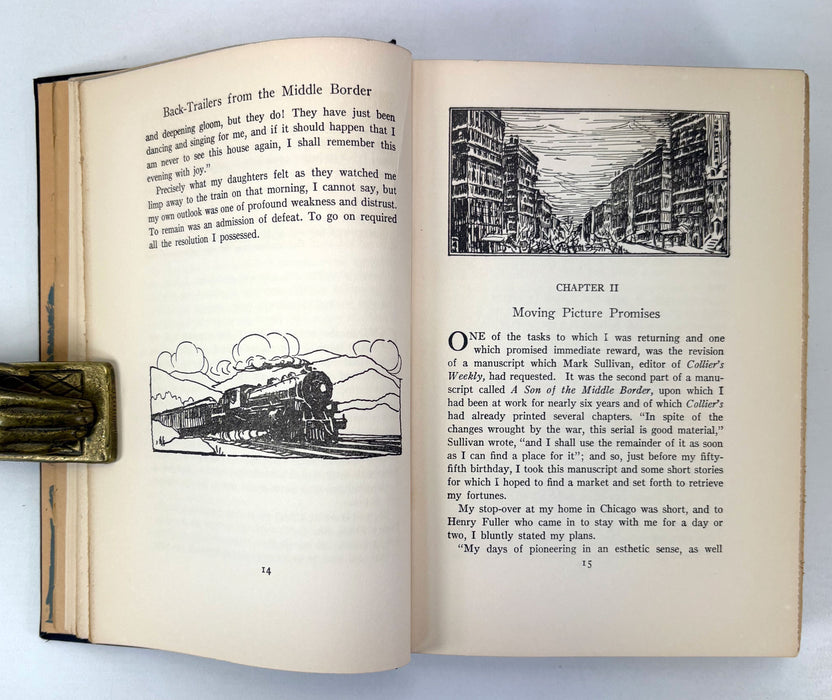 Back-Trailers from the Middle Border, Hamlin Garland, Inscribed first edition, 1928