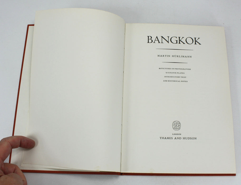 Bangkok, Martin Hurlimann, Thames and Hudson, 1963