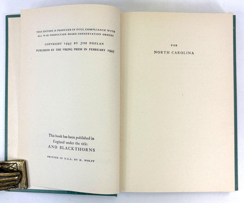 Banshee Harvest, Jim Phelan, The Viking Press, New York, 1945
