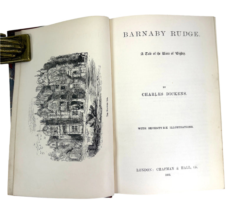 Barnaby Rudge; A Tale of the Riots of 'Eighty, Charles Dickens, Chapman and Hall, 1893