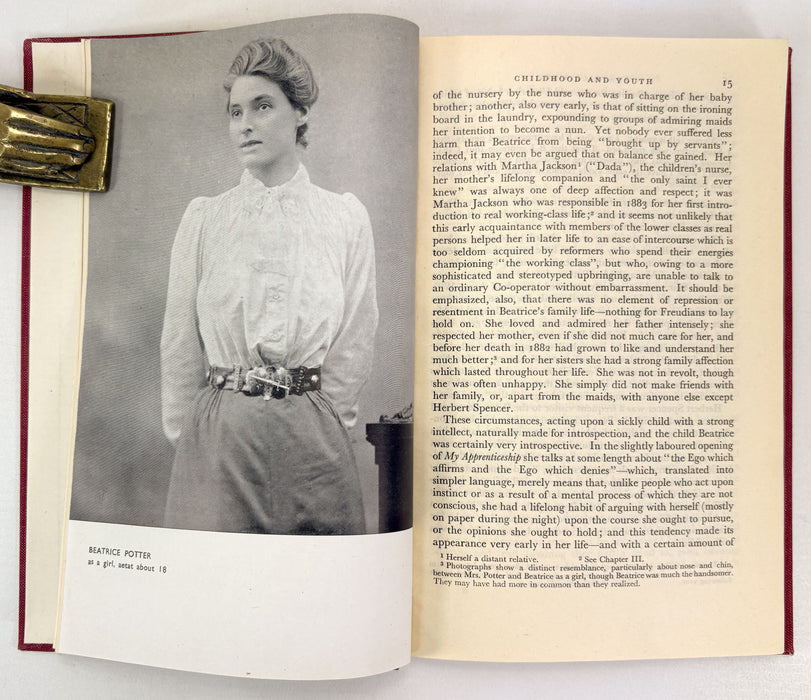 Beatrice Webb, by Margaret Cole, Longmans, Green and Co, 1945 first edition