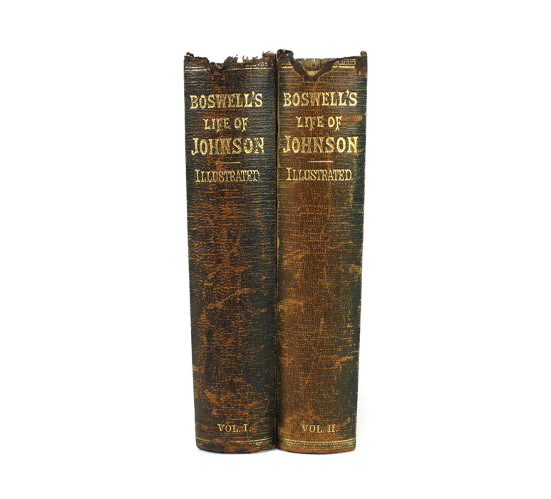 Boswell's Life of Johnson, Illustrated, 2 Volumes complete, Routledge, 1859-1863