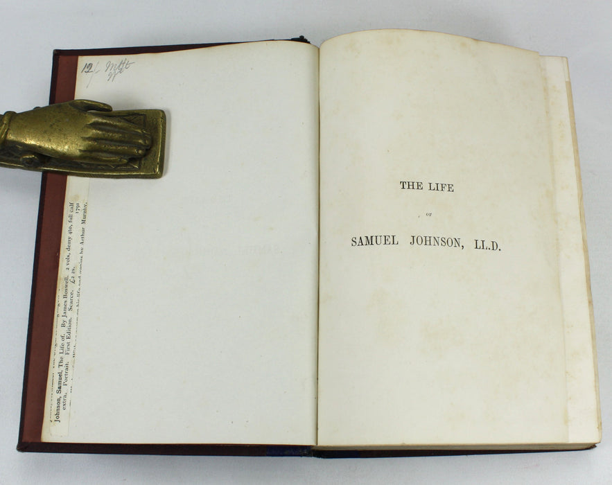 Boswell's Life of Johnson, Illustrated, 2 Volumes complete, Routledge, 1859-1863