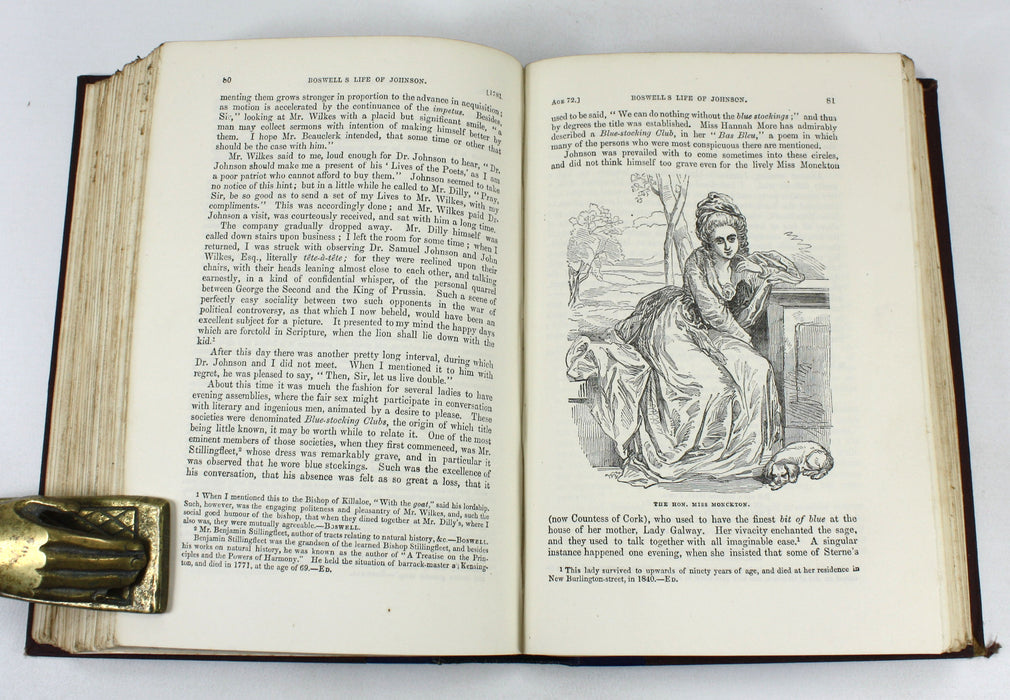 Boswell's Life of Johnson, Illustrated, 2 Volumes complete, Routledge, 1859-1863