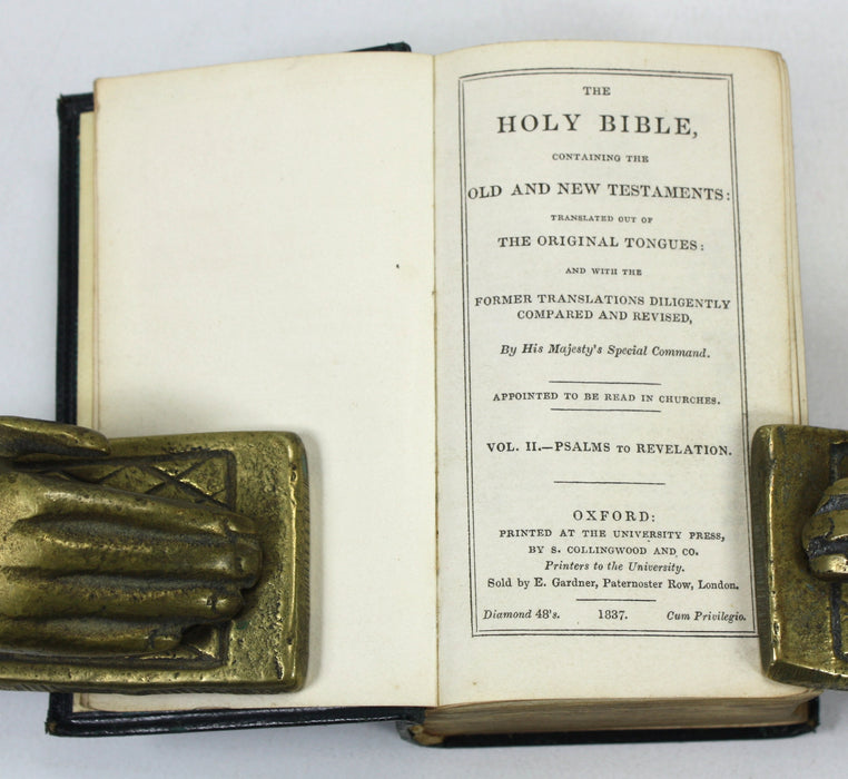 Boxed Miniature Holy Bible Set, 1837, Collingwood & Co, Oxford University Press