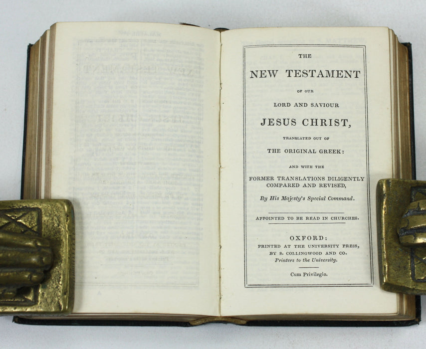 Boxed Miniature Holy Bible Set, 1837, Collingwood & Co, Oxford University Press