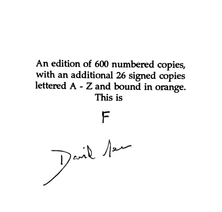 Brian Moore, Alasdair Gray, John McGahern; A Bibliography of Their First Editions, David Rees, Colophon Press, Signed, lettered edition of 26 copies