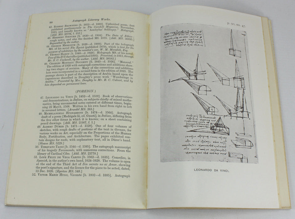 British Museum; Guide to the Exhibited Manuscripts Part I; Autographs and Documents, 1928