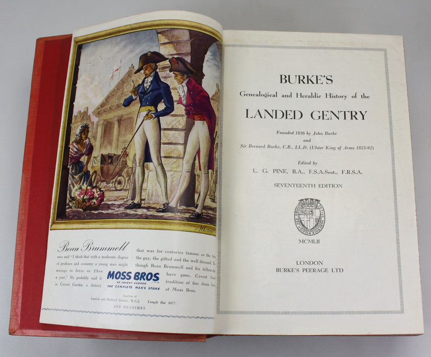 Burke's Genealogical and Heraldic History of the Landed Gentry; Seventeeth Edition, 1952