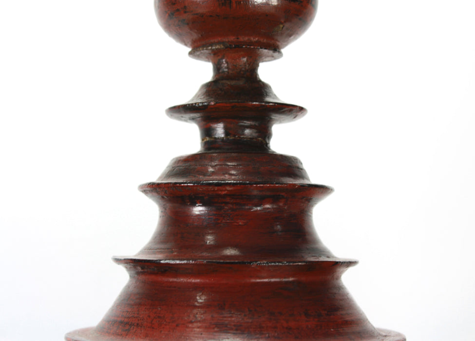 Burmese lacquerware offering vessel, known as hsun ok, 19th Century, 67.5cm high
