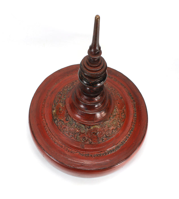 Burmese lacquerware offering vessel, known as hsun ok, 19th Century, 67.5cm high