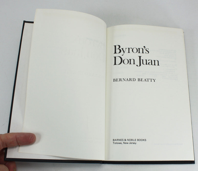 Byron's Don Juan, Bernard Beatty, 1985