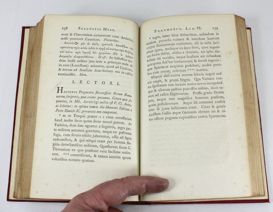 Caii Crispi Sallustii Opera Omnia excusa ad Editionem Cortii cum Editionibus Havercampi et Gabrielis Antonii collatam, 1789