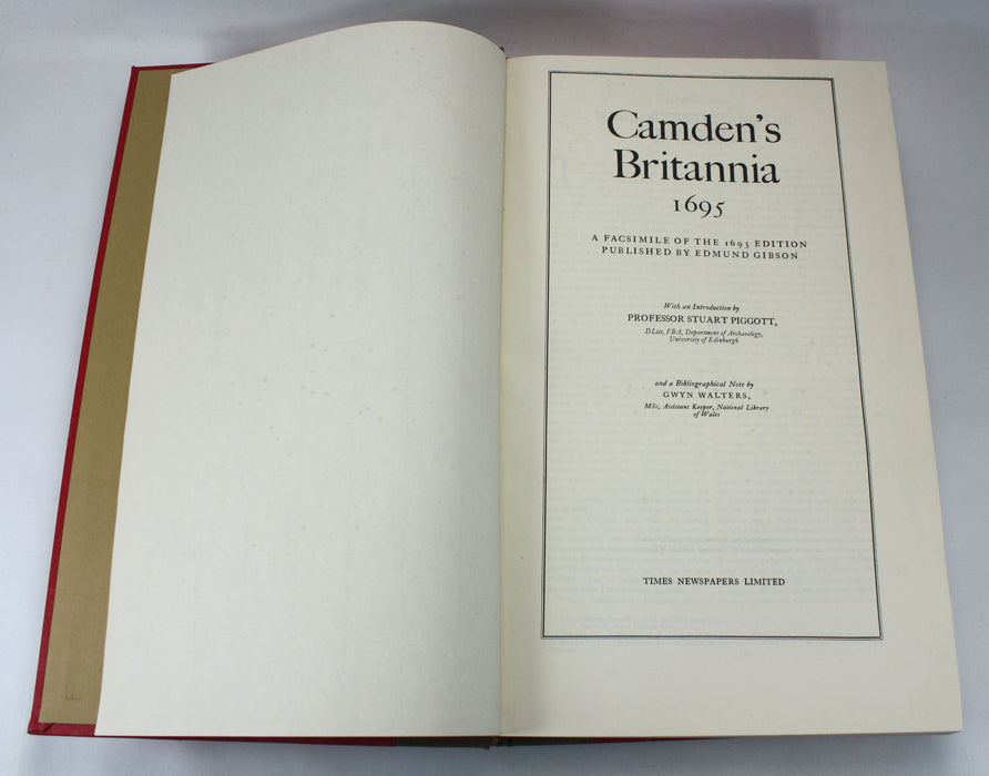 Camden's Britannia 1695; A Facsimile of the 1695 Edition Published by Edmund Gibson, 1971