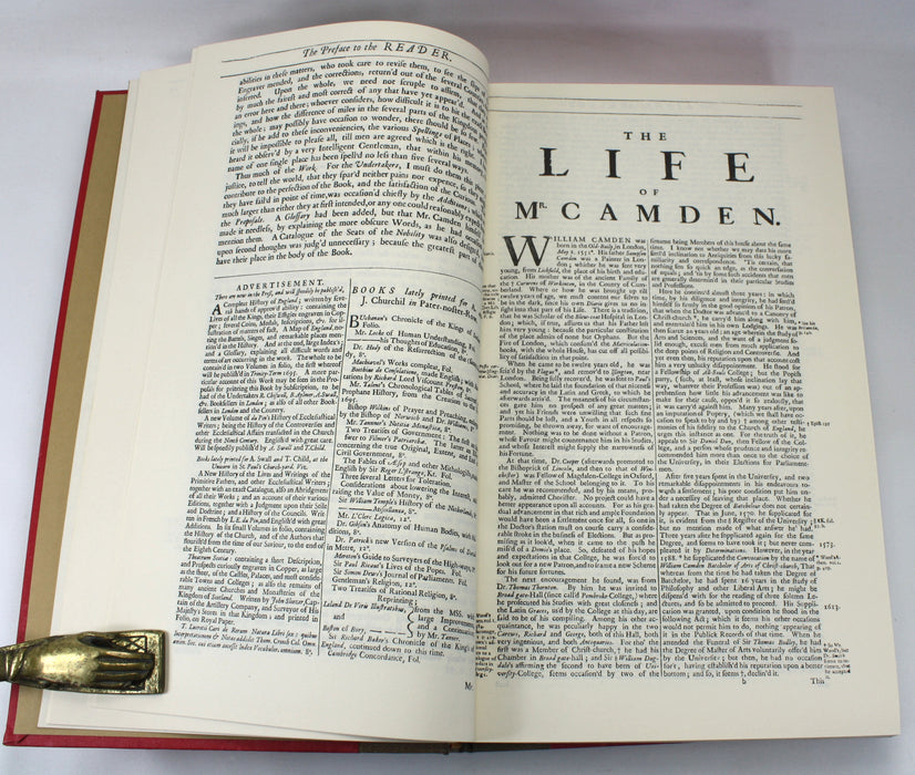 Camden's Britannia 1695; A Facsimile of the 1695 Edition Published by Edmund Gibson, 1971