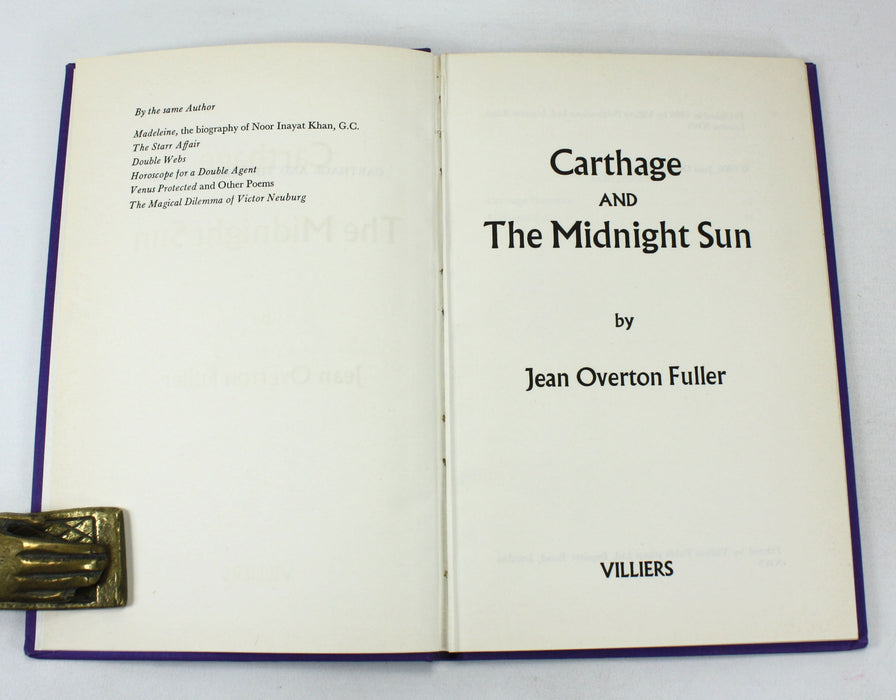 Carthage and The Midnight Sun, Jean Overton Fuller, Villiers, 1966