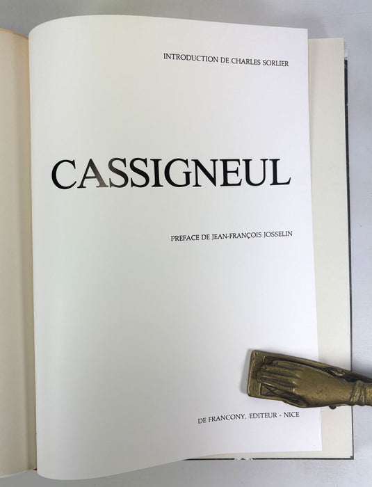 Cassigneul; Charles Sorlier, Jean-Francois Josselin, De Francony, Nice, 1983