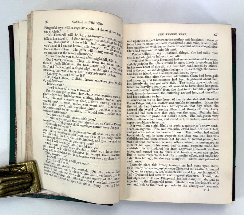 Castle Richmond. A Novel. By Anthony Trollope. Chapman & Hall, London, 1861