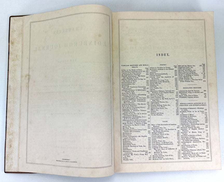 Chambers's Edinburgh Journal, William and Robert Chambers, Volume II, Nos. 27-52. July-December, 1844