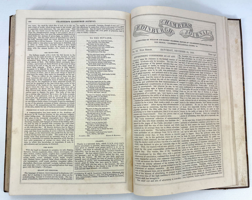 Chambers's Edinburgh Journal, William and Robert Chambers, Volume II, Nos. 27-52. July-December, 1844