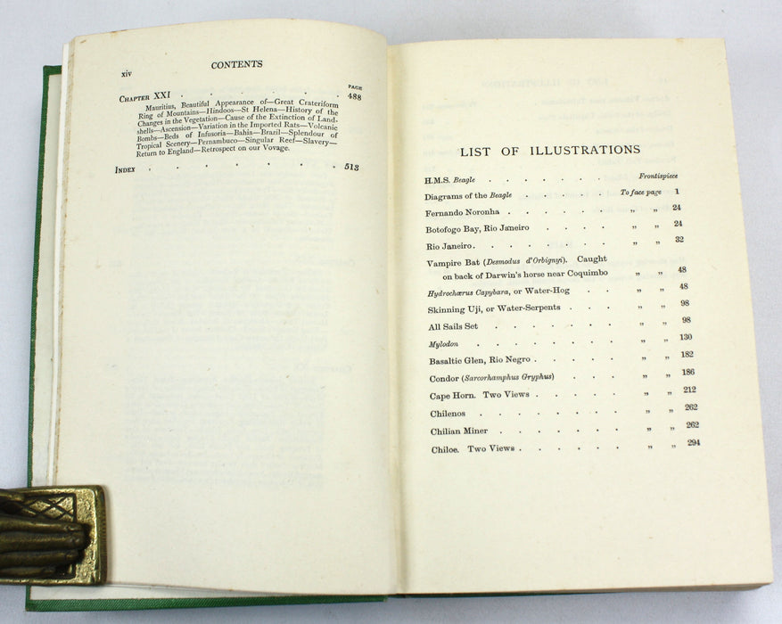 Charles Darwin; Journal of Researches Into the Natural History and Geology of the Countries Visited During the Voyage Round the World of H.M.S. 'Beagle' Under Command of Captain Fitz Roy, R.N., John Murray, 1928