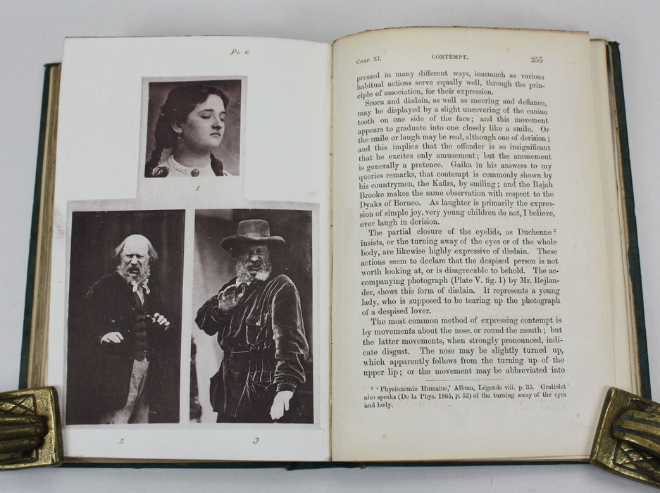 Charles Darwin; The Expression of the Emotions in Man and Animals, John Murray, 1872, First edition, second issue