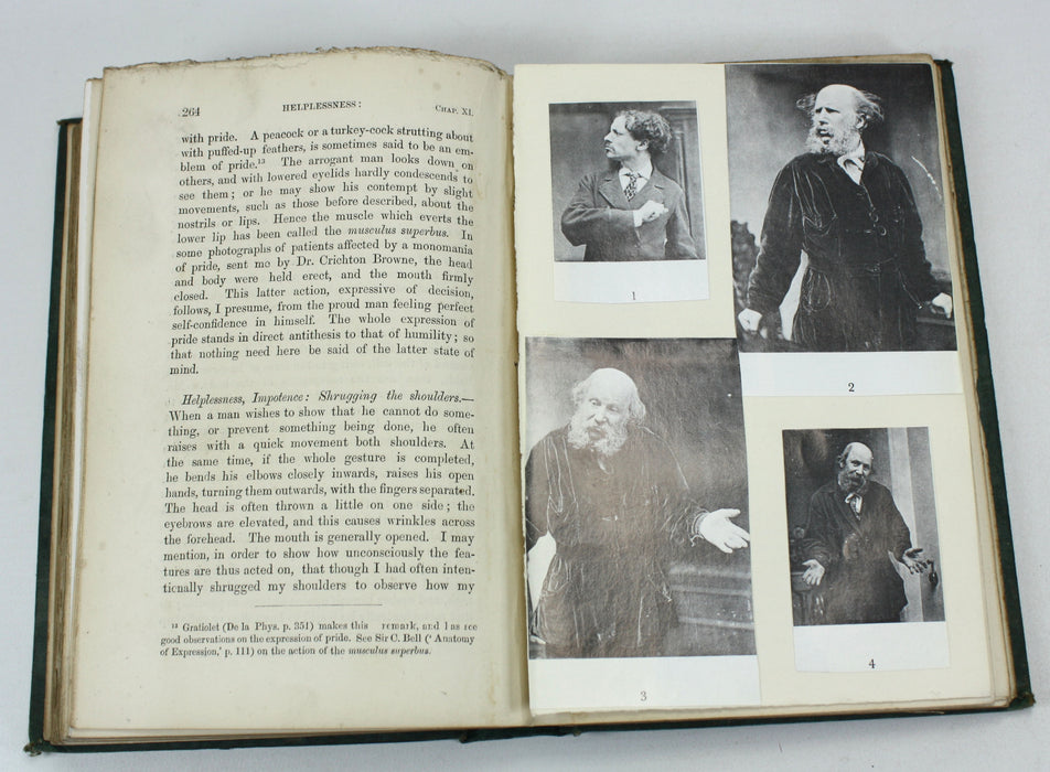 Charles Darwin; The Expression of the Emotions in Man and Animals, John Murray, 1872, First edition, second issue