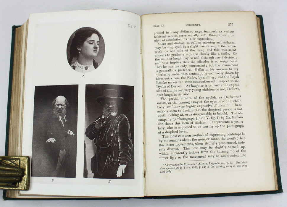 Charles Darwin; The Expression of the Emotions in Man and Animals, John Murray, 1873, Tenth Thousand