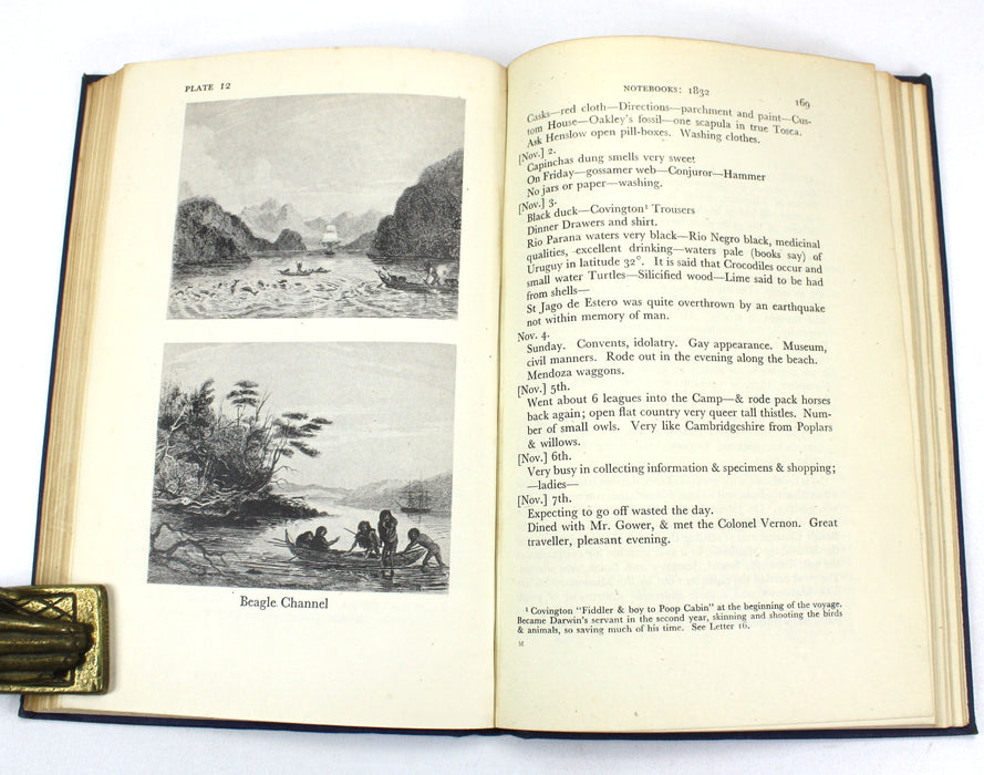 Charles Darwin and The Voyage of The Beagle, Nora Barlow, Pilot Press, 1945. Chiswick Press.