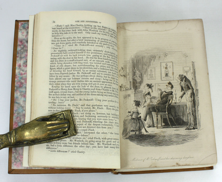 Charles Dickens; The Life and Adventures of Martin Chuzzlewit, Chapman and Hall. First book edition, 1844.