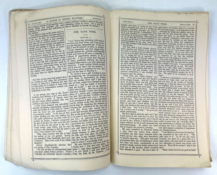 Charles Dickens; The Spring Extra Number of All The Year Round entitled "A Bunch of Spring Flowers", 1886