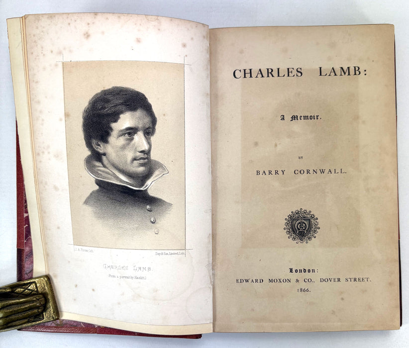 Charles Lamb; A Memoir. By Barry Cornwall. Edward Moxon, 1866