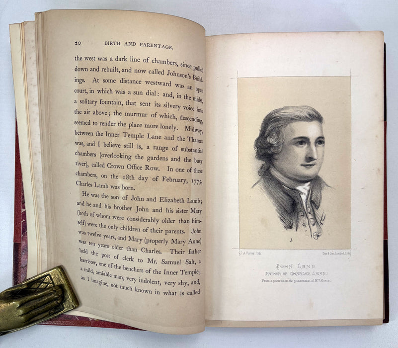 Charles Lamb; A Memoir. By Barry Cornwall. Edward Moxon, 1866