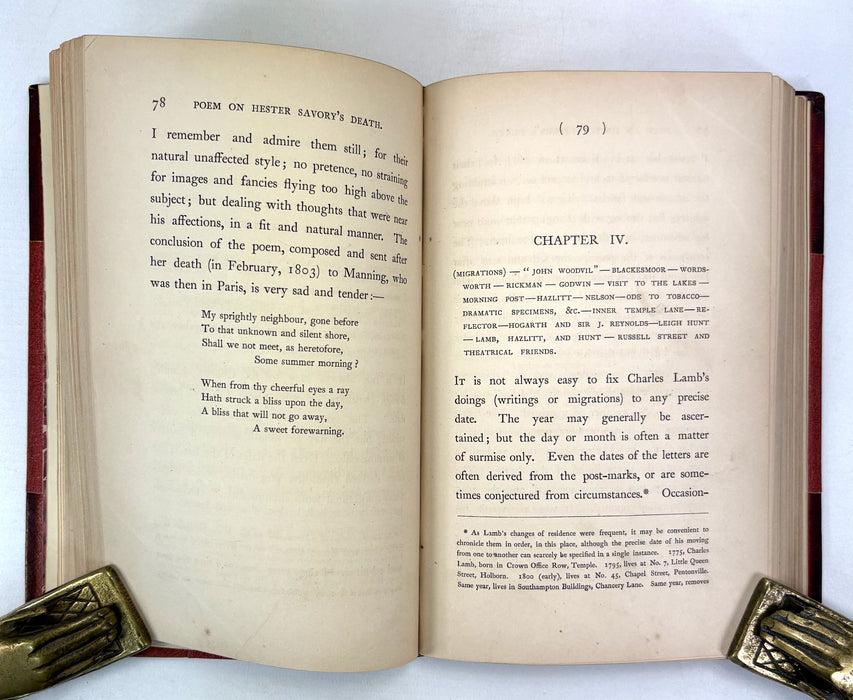 Charles Lamb; A Memoir. By Barry Cornwall. Edward Moxon, 1866