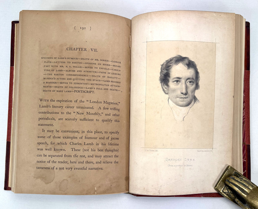Charles Lamb; A Memoir. By Barry Cornwall. Edward Moxon, 1866