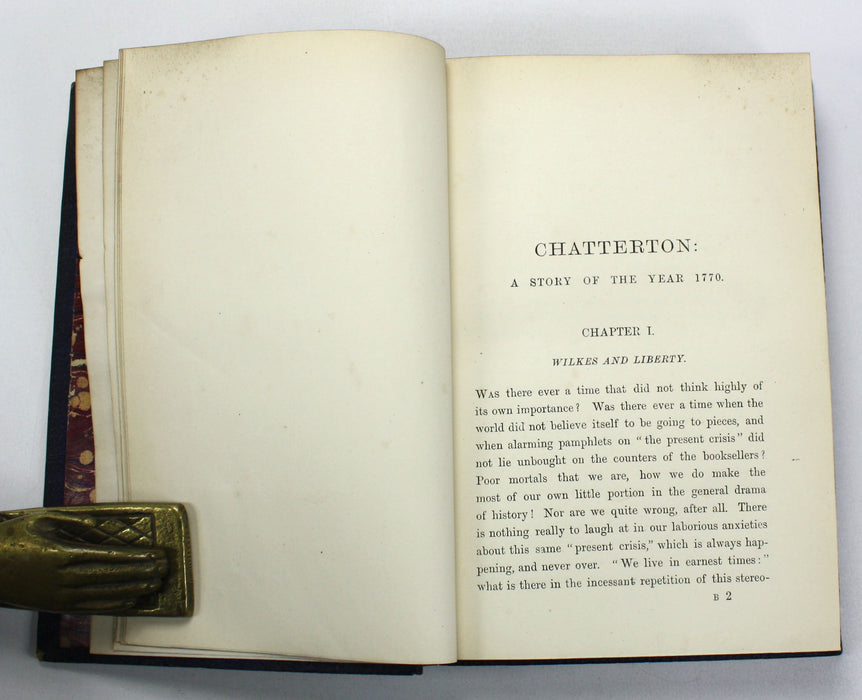 Chatterton; A Story of the Year 1770, David Masson, 1874