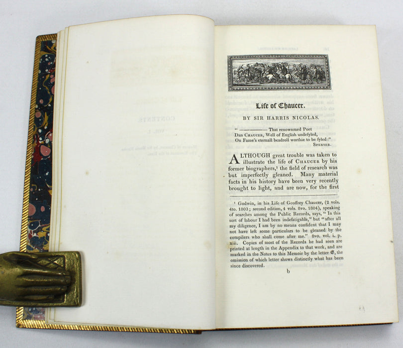 Chaucer's Romaunt of the Rose; Troilus and Creseide and The Minor Poems, with Life of the Poet by Sir Harris Nicolas, 1846