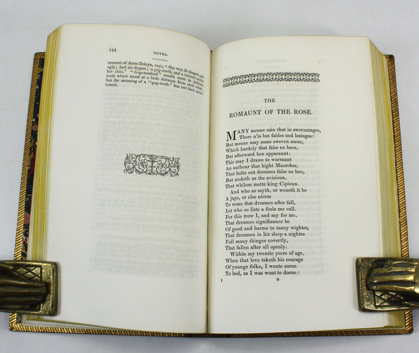 Chaucer's Romaunt of the Rose; Troilus and Creseide and The Minor Poems, with Life of the Poet by Sir Harris Nicolas, 1846