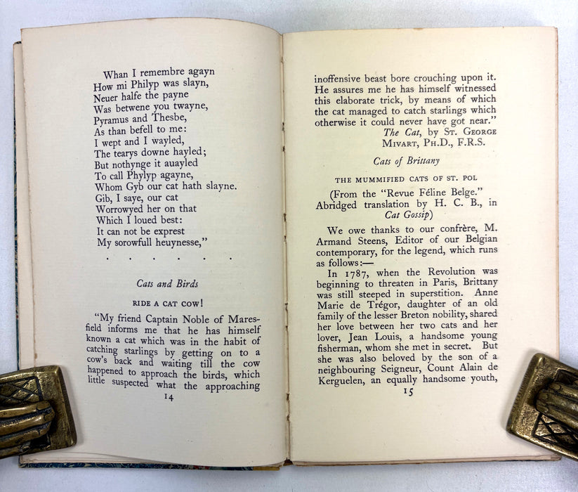 Children of the Moon; A booklet Concerning Cats, Moira Meighn, Medici Society, 1929