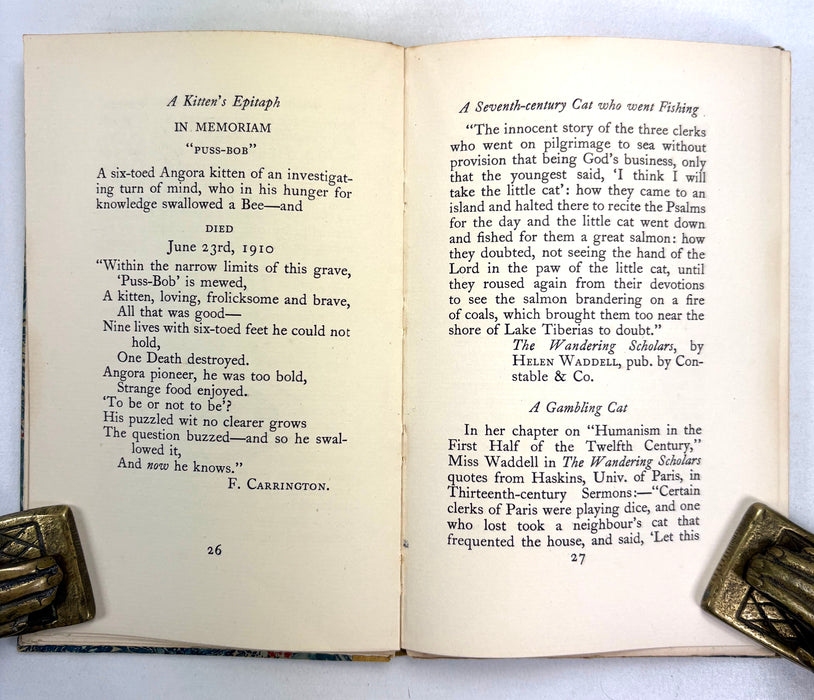 Children of the Moon; A booklet Concerning Cats, Moira Meighn, Medici Society, 1929